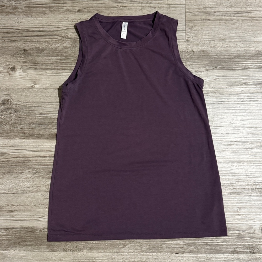 Athleta Dark Plum Sleeveless Crewneck Tank